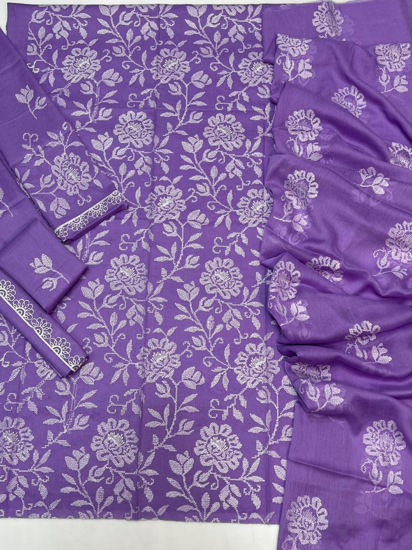 Breeze 3 PCs Lawn Premium Quality Embroidered by Simmyg.com - Image 3