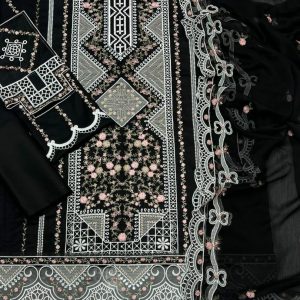 Bin Ilyas Lawn 3Pcs Embroidered Premium Quality by SimmyG.com